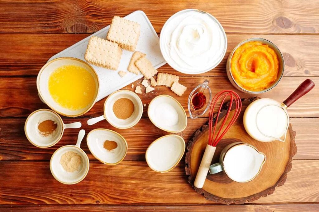 No-bake autumn pumpkin cheesecake recipe 2 Ingredients for no-bake pumpkin cheesecake