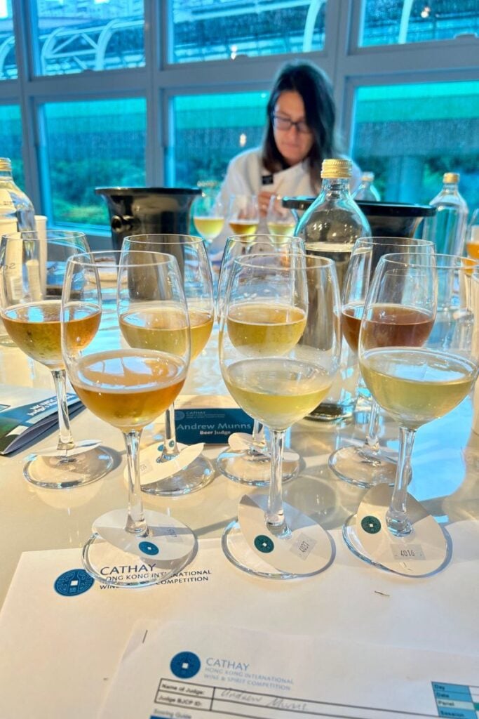Hong Kong beer sommelier Andrew Munns glasses of beer
