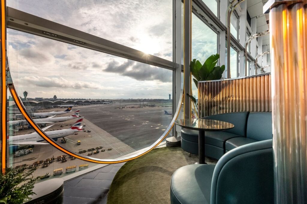 Imelda Ng Hong Kong airport drinking Intervals Bar bar view