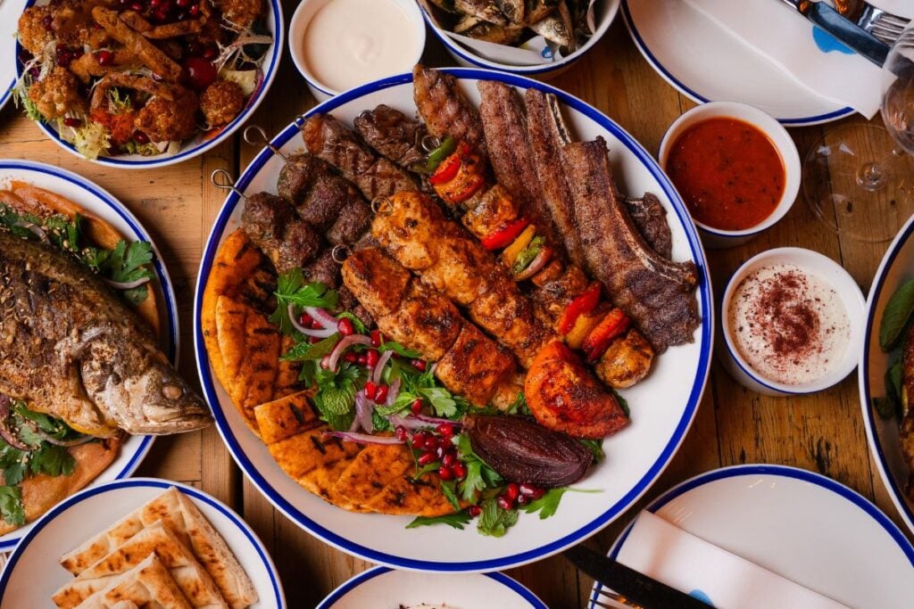 Teya Mikhael shares the challenges and successes of cooking Lebanese and Greek food in Hong Kong 4 Teya Mikhael Hong Kong Lebanese and Greek food platter of meat Maison Libanaiase