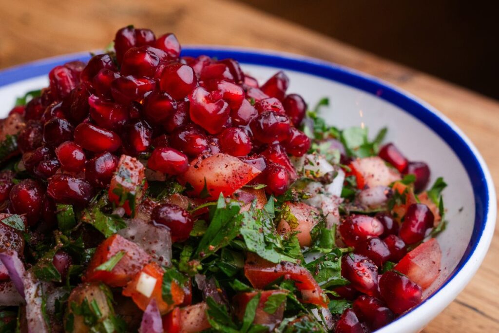 Teya Mikhael shares the challenges and successes of cooking Lebanese and Greek food in Hong Kong 2 Teya Mikhael Hong Kong Lebanese and Greek food pomegranate salad Maison Libanaise