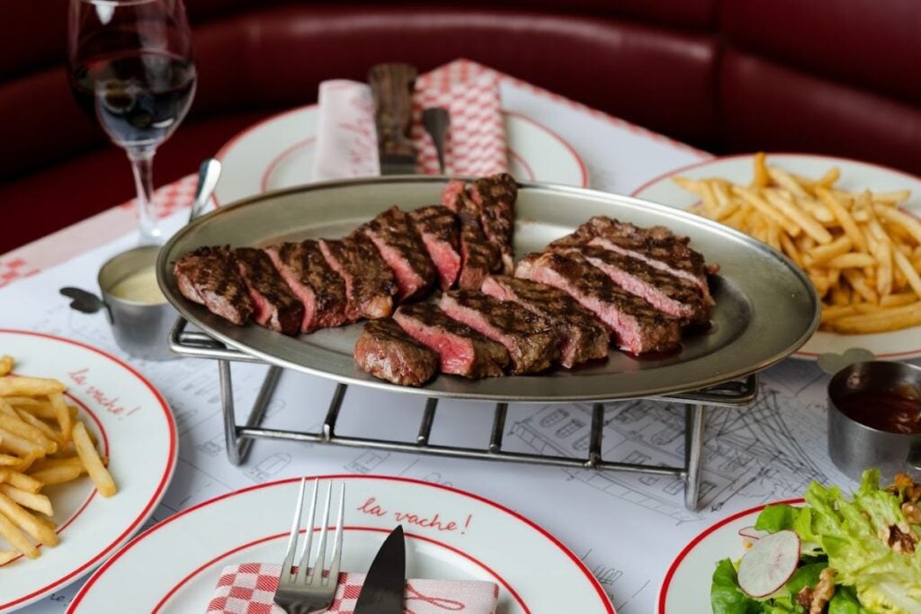 The best steak frites in Hong Kong with authentic French flavours 1 best steak frites in Hong Kong La Vache!