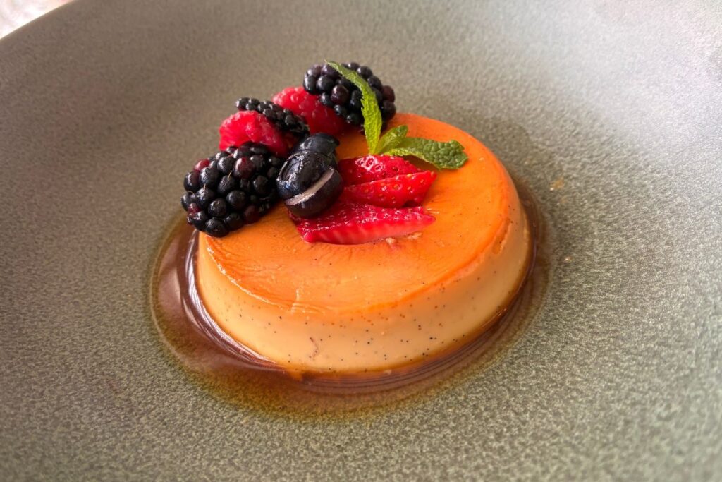 The Verandah Repulse Bay creamy flan