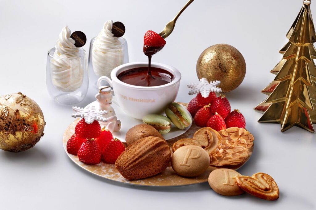 Treat yourself to a festive chocolate fondue experience for two at The Peninsula Boutique & Café